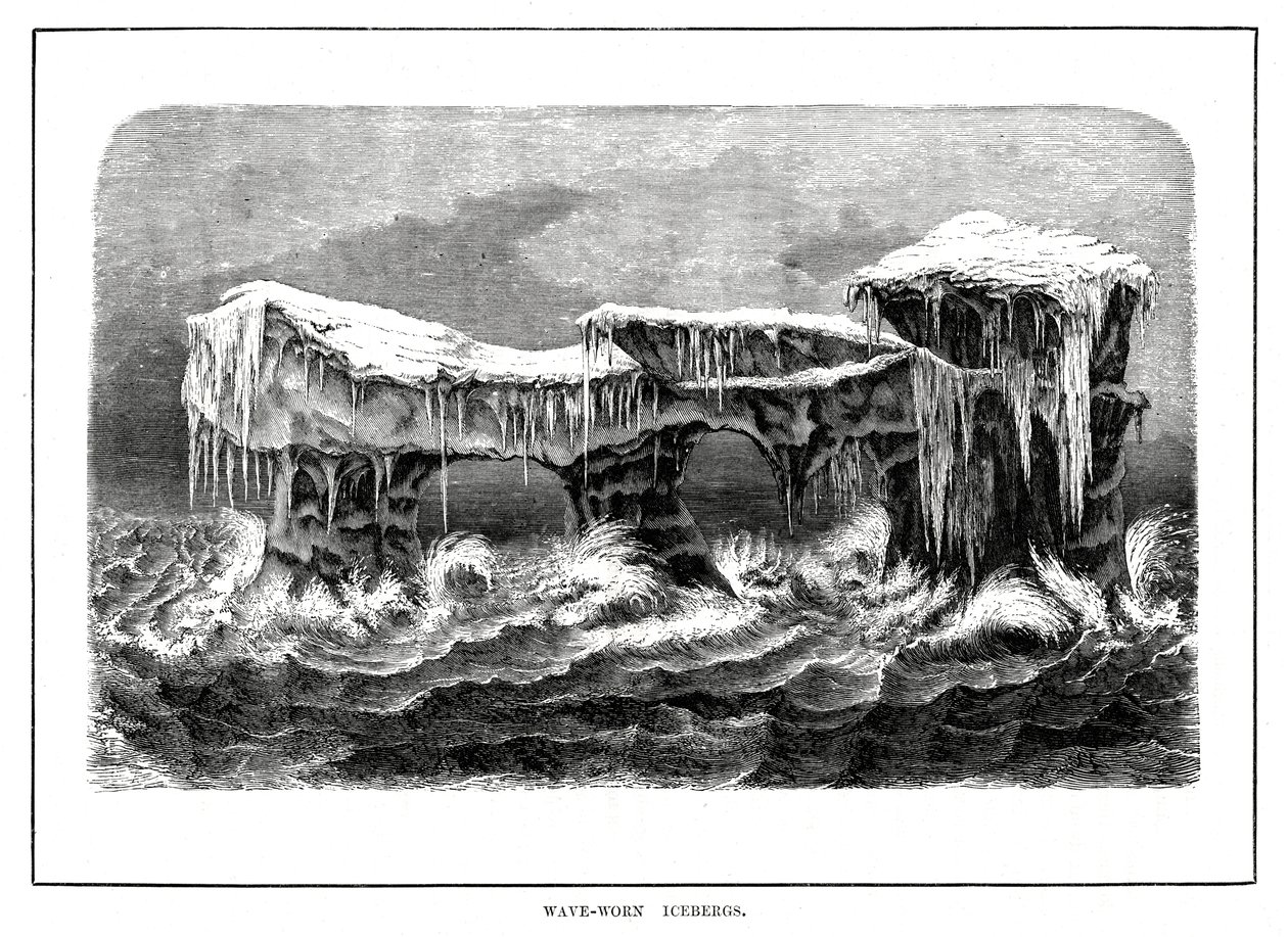 Icebergs usés par les vagues, 1877 - Unbekannt