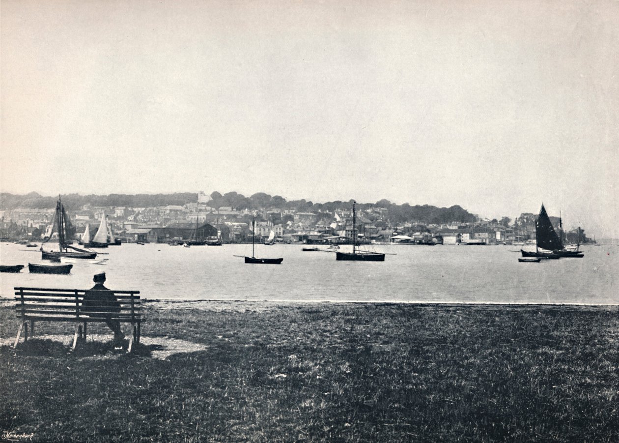 West Cowes - Vue depuis East Cowes, 1895 - Unbekannt