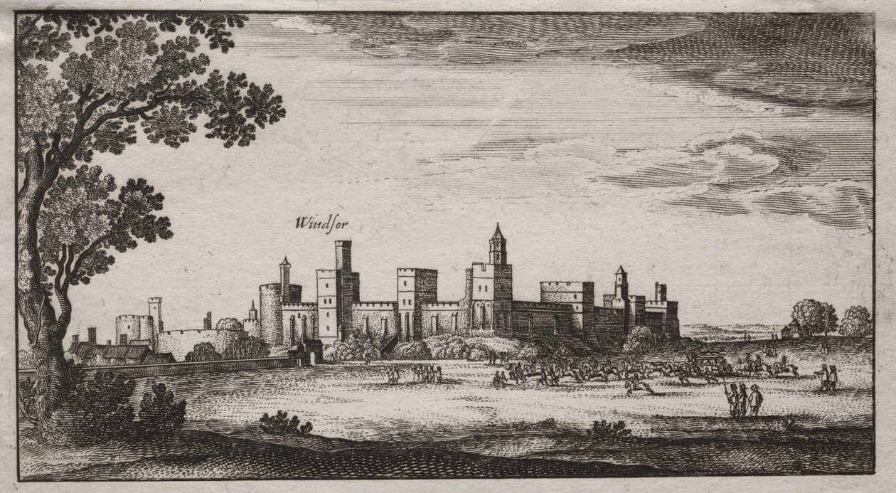 Château de Windsor depuis le sud-est, 1600s - Unbekannt