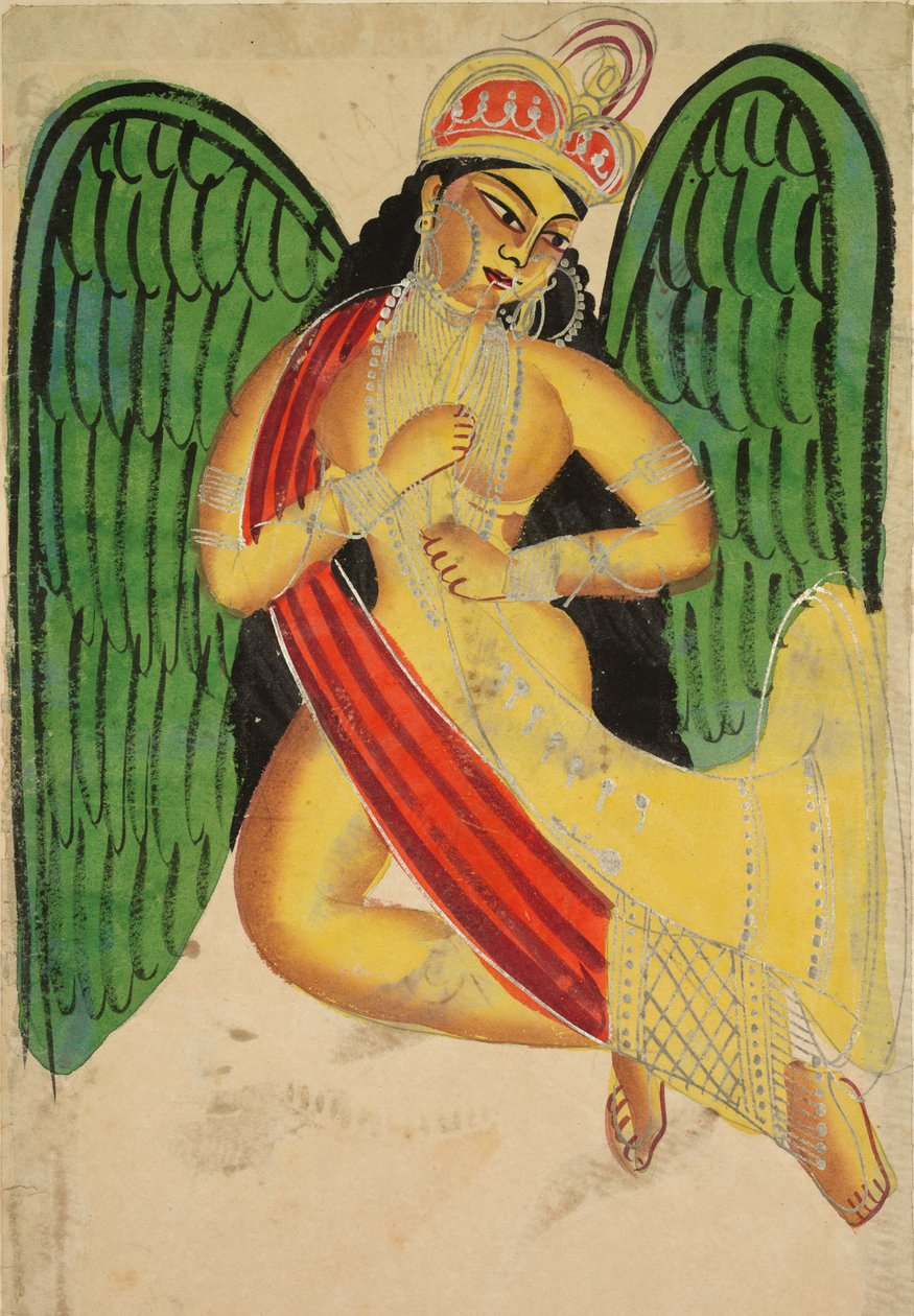 Apsara ailée avec une corne - Unbekannt