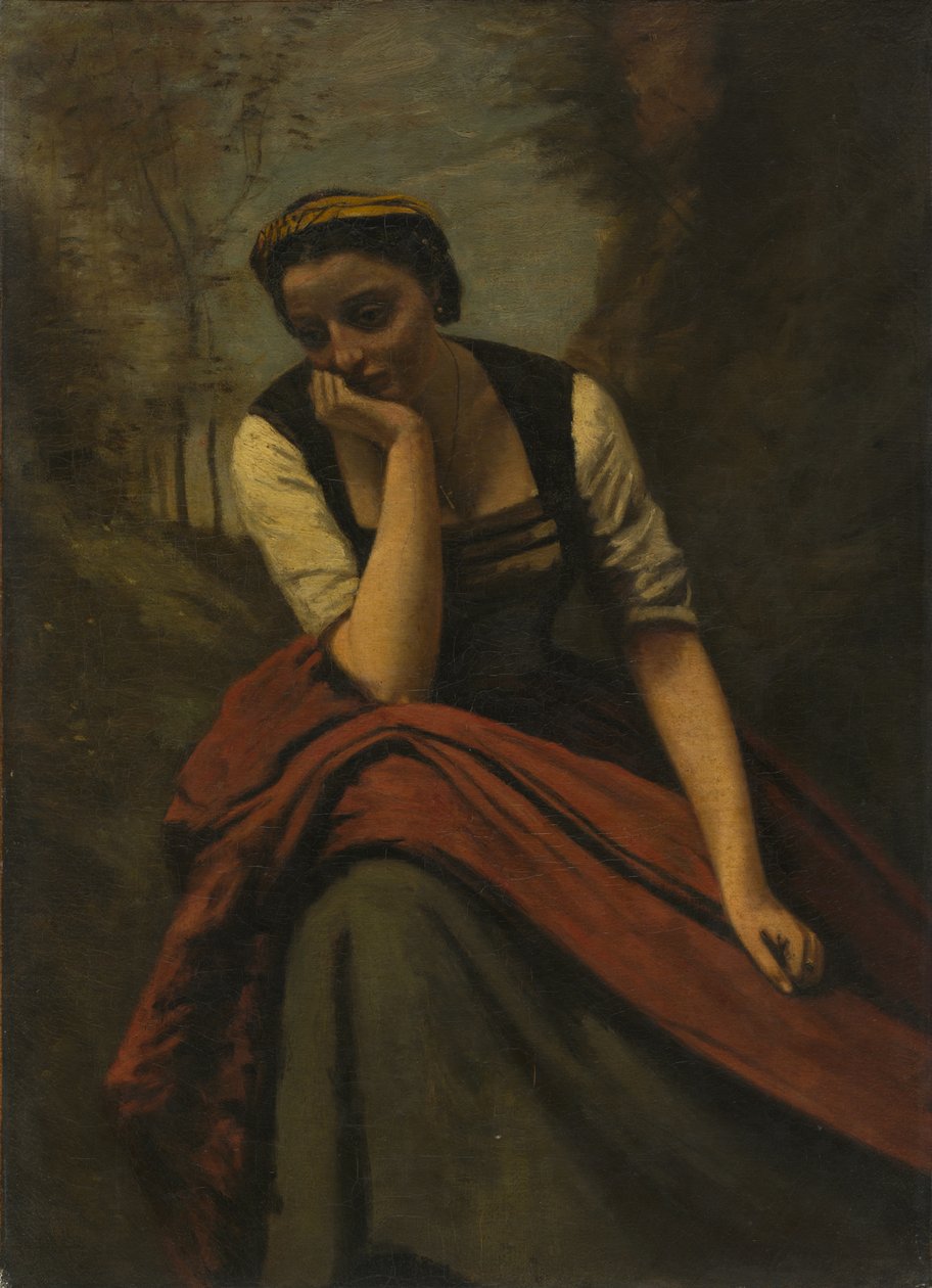 Femme méditant, après 1868 - Unbekannt
