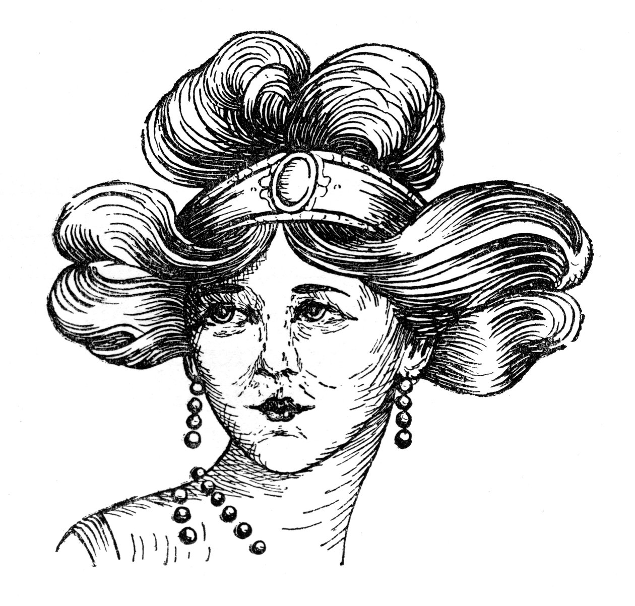 Coiffure de femme, 1910 - Unbekannt
