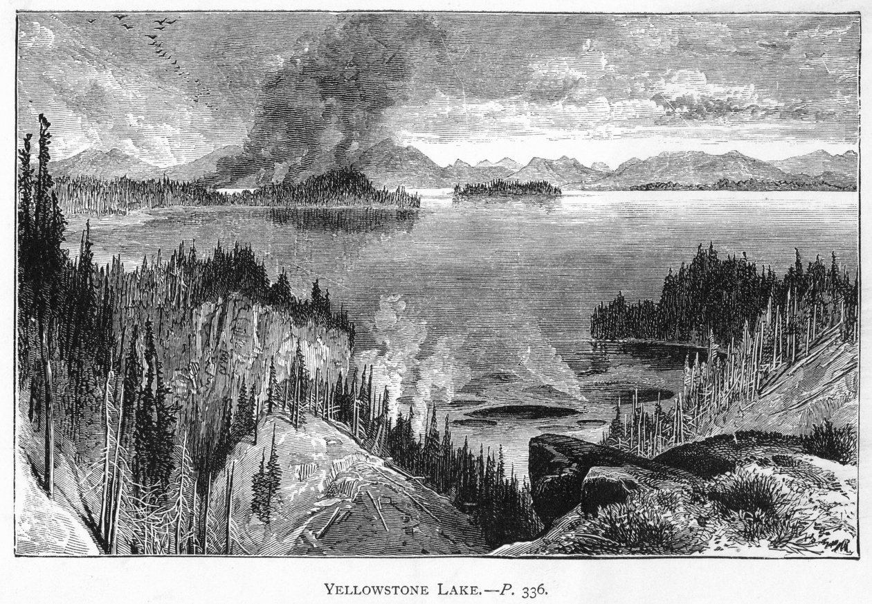Lac Yellowstone, 19ème siècle - Unbekannt