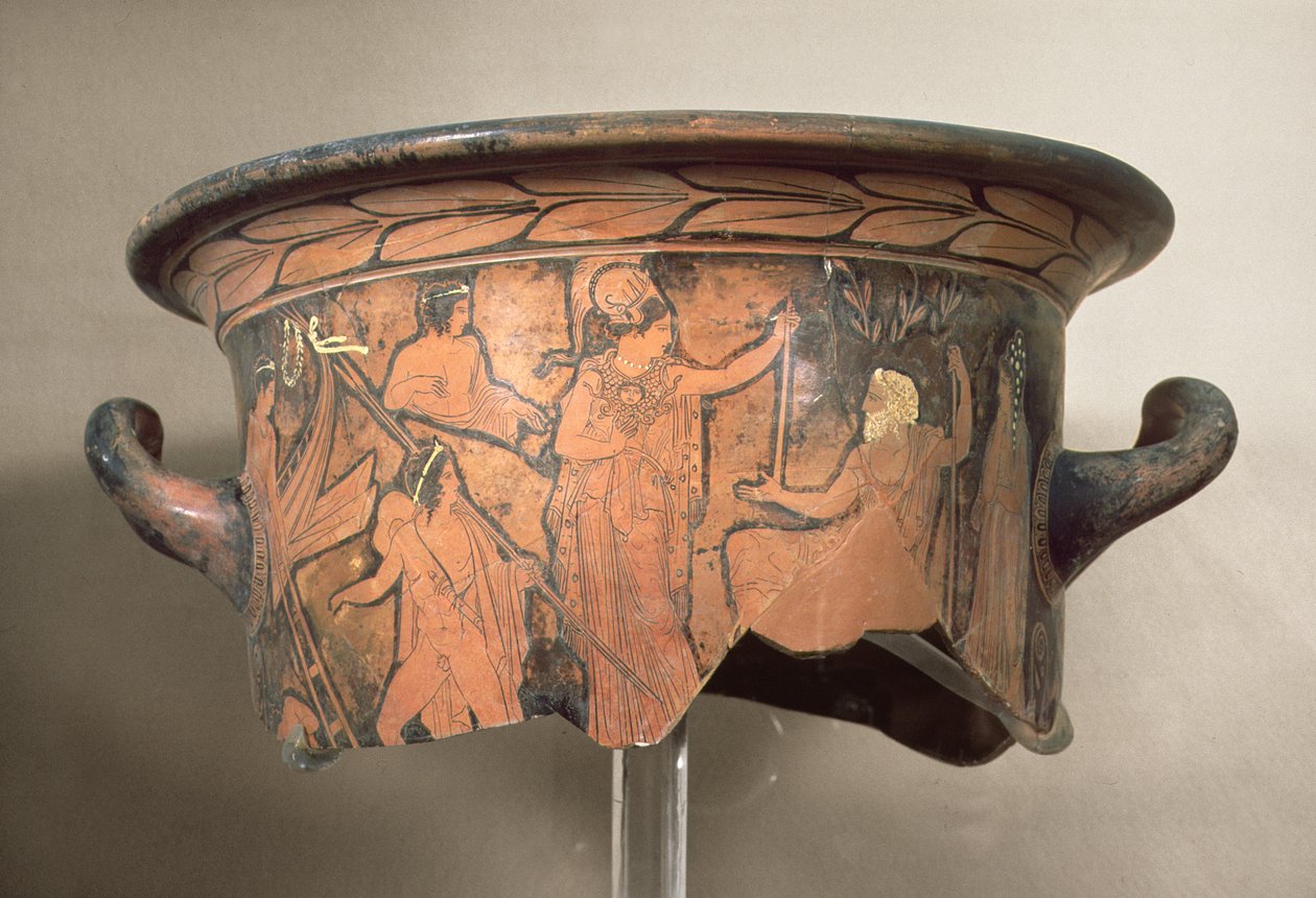 Cratère à figures noires, IVe siècle av. J.-C. (fragment) - Unbekannt Unbekannt