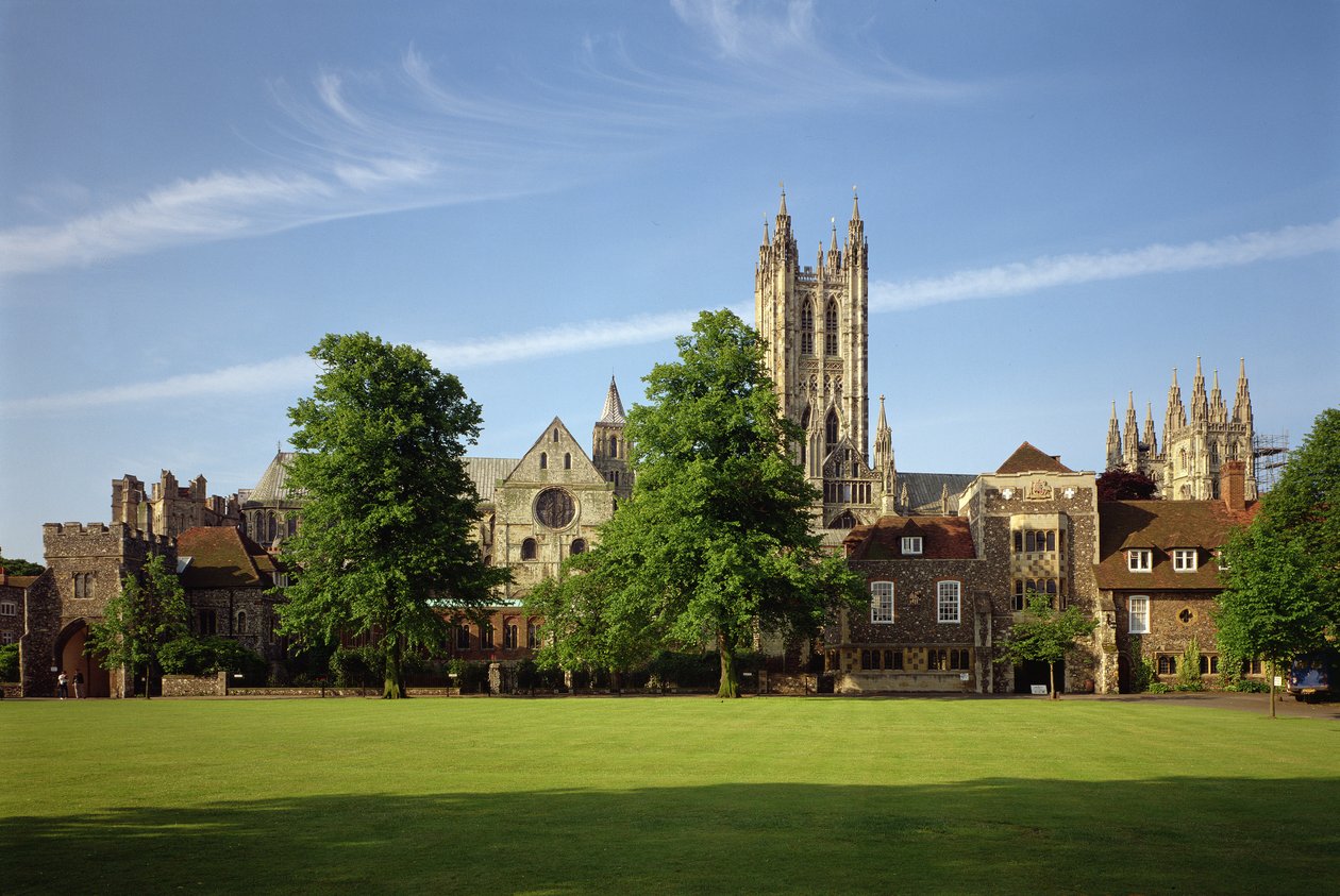 Vue de la cathédrale de Canterbury, Kent - Unbekannt Unbekannt