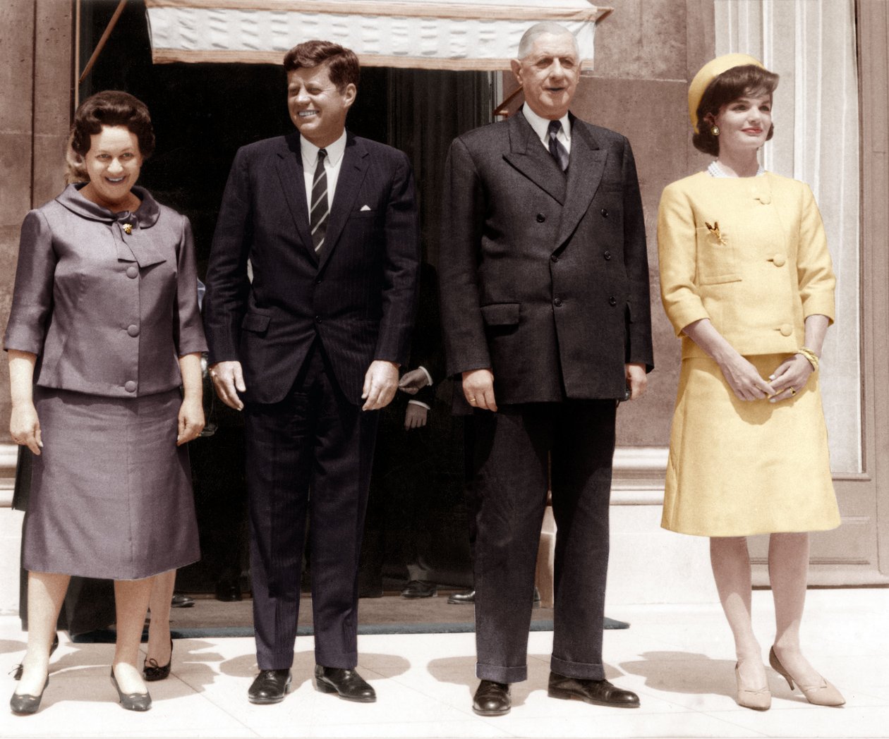 Le président américain John Kennedy au palais de l