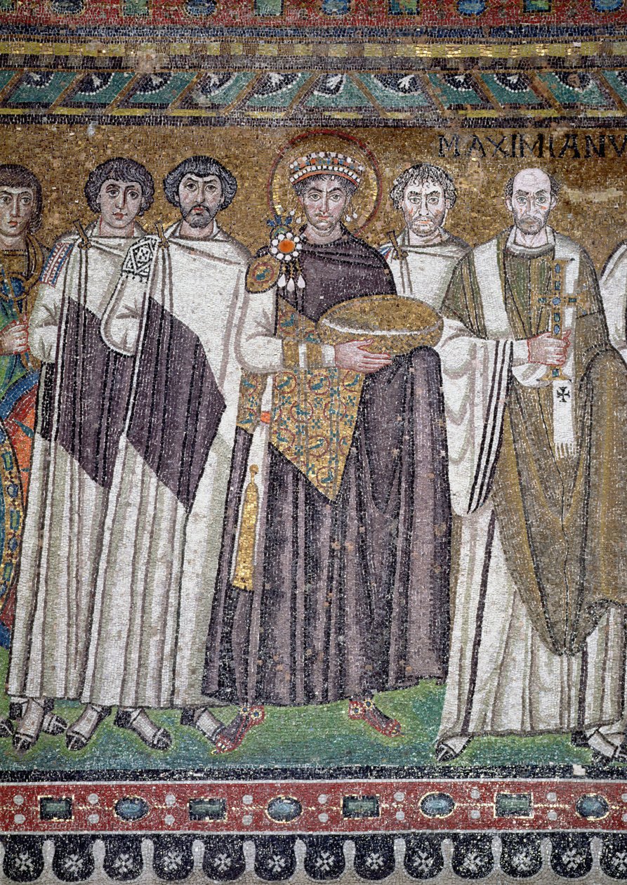 Justinien I et sa suite, (détail), vers 547 après J.-C. - Unbekannt Unbekannt