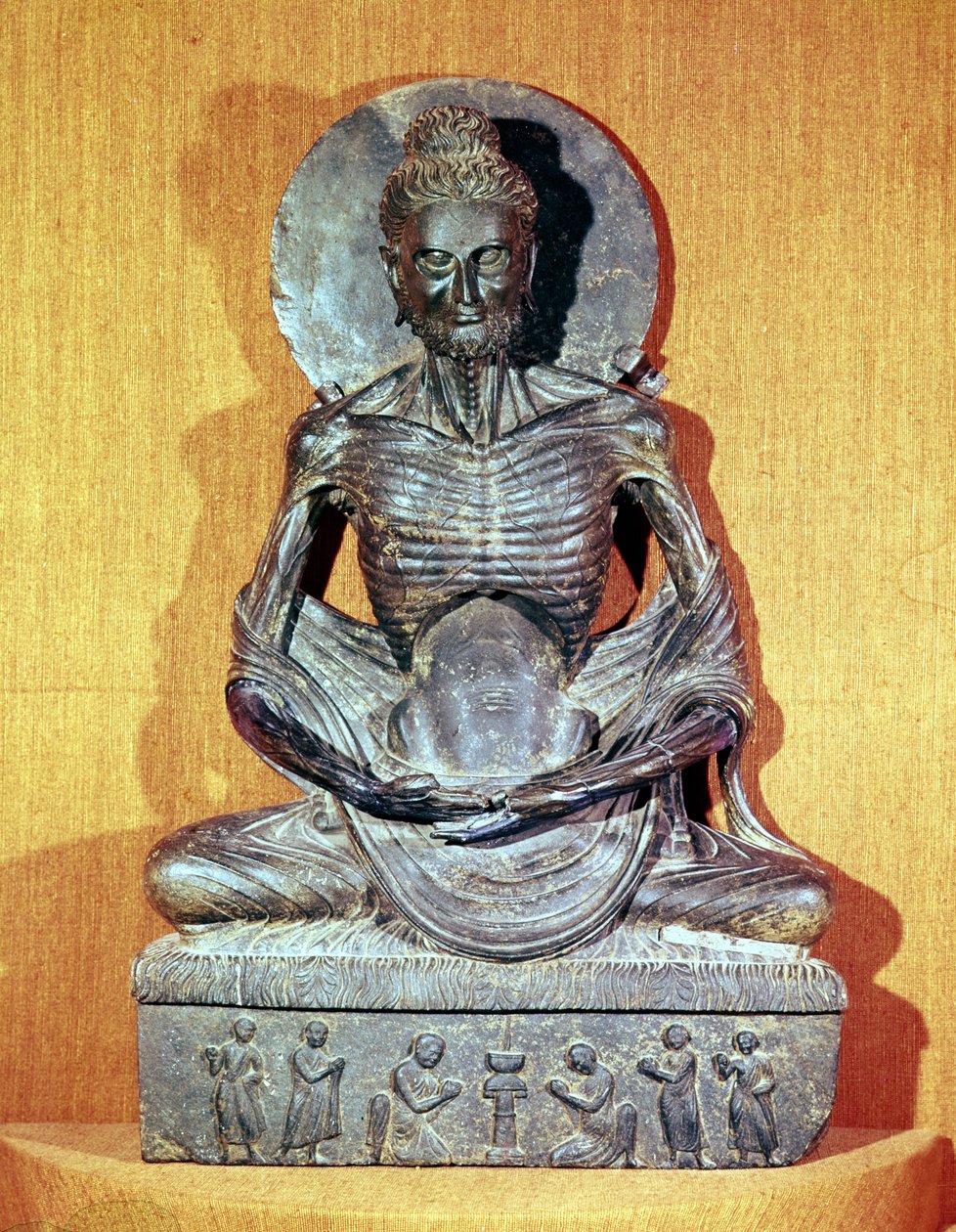 Bouddha assis en méditation, style gréco-bouddhiste, 1er-4e siècle - Unbekannt Unbekannt