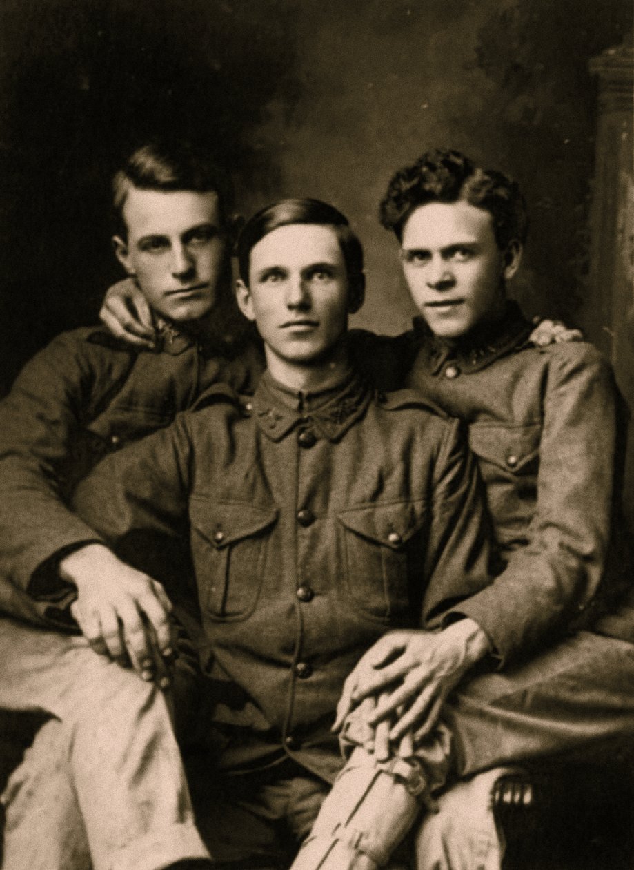 Portrait de trois amis proches, c.1918 - Unbekannt Unbekannt