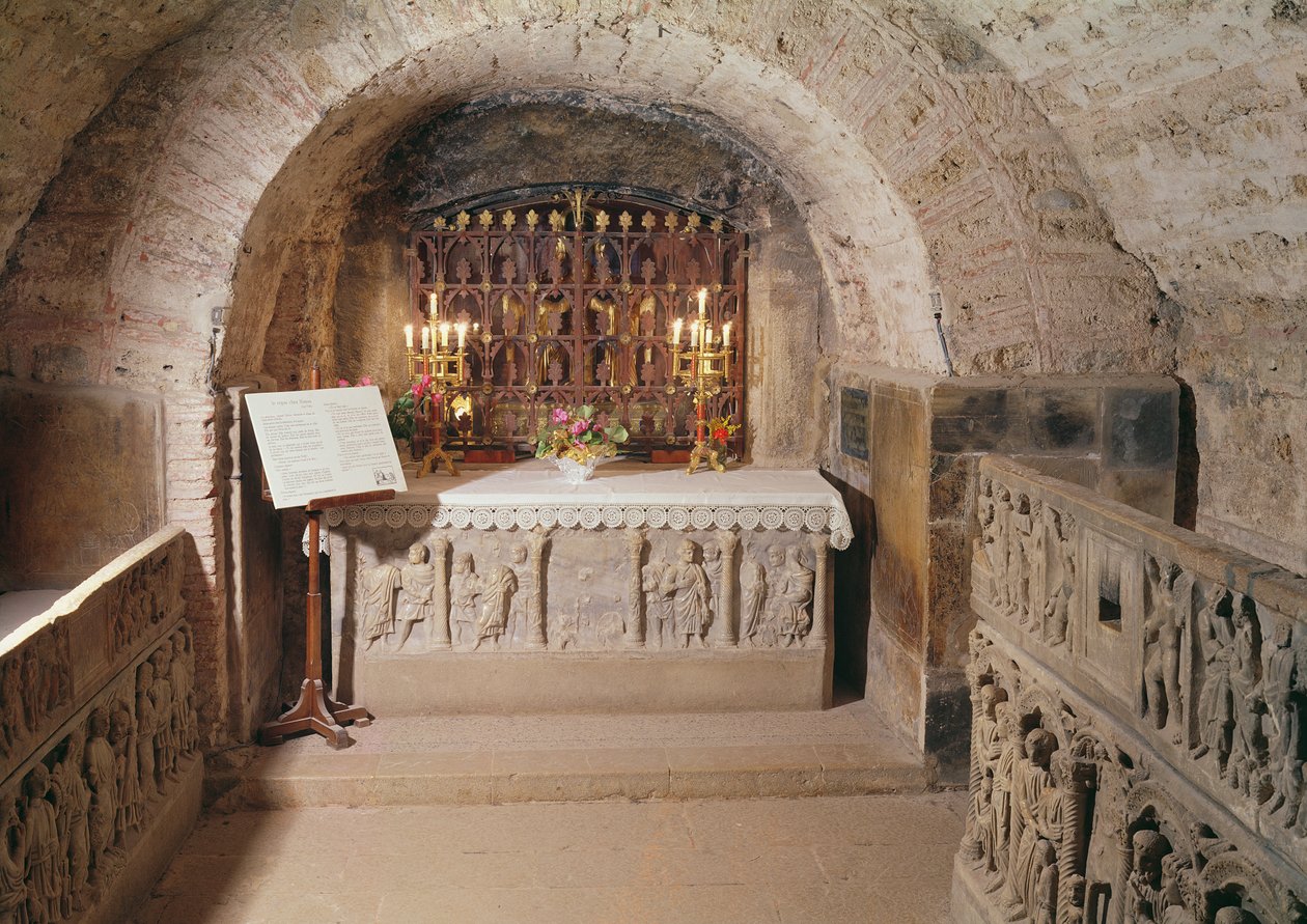 Sarcophage de Marie-Madeleine dans la crypte - Unbekannt Unbekannt