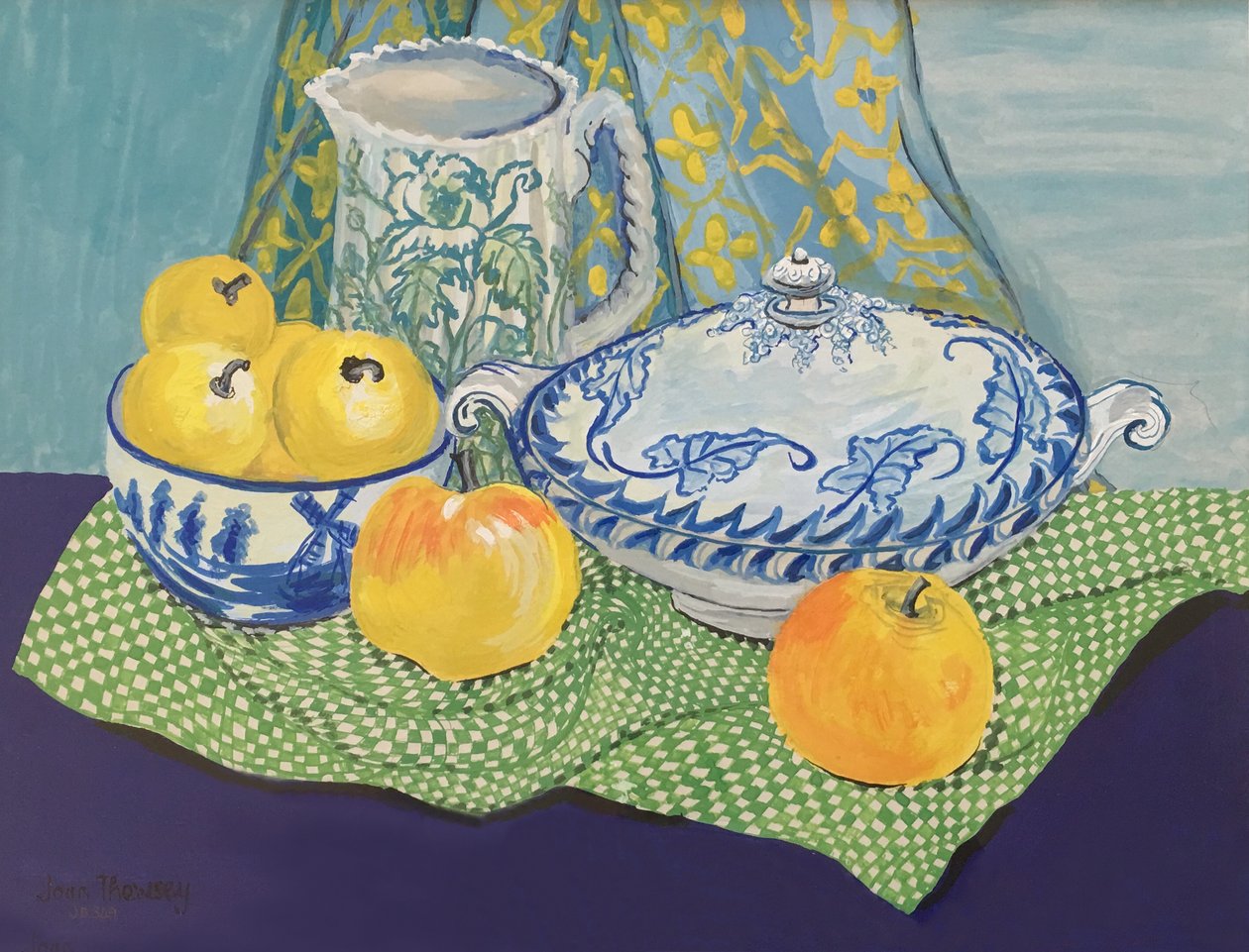Nature morte avec soupière et pommes, 1999 - Unbekannt Unbekannt