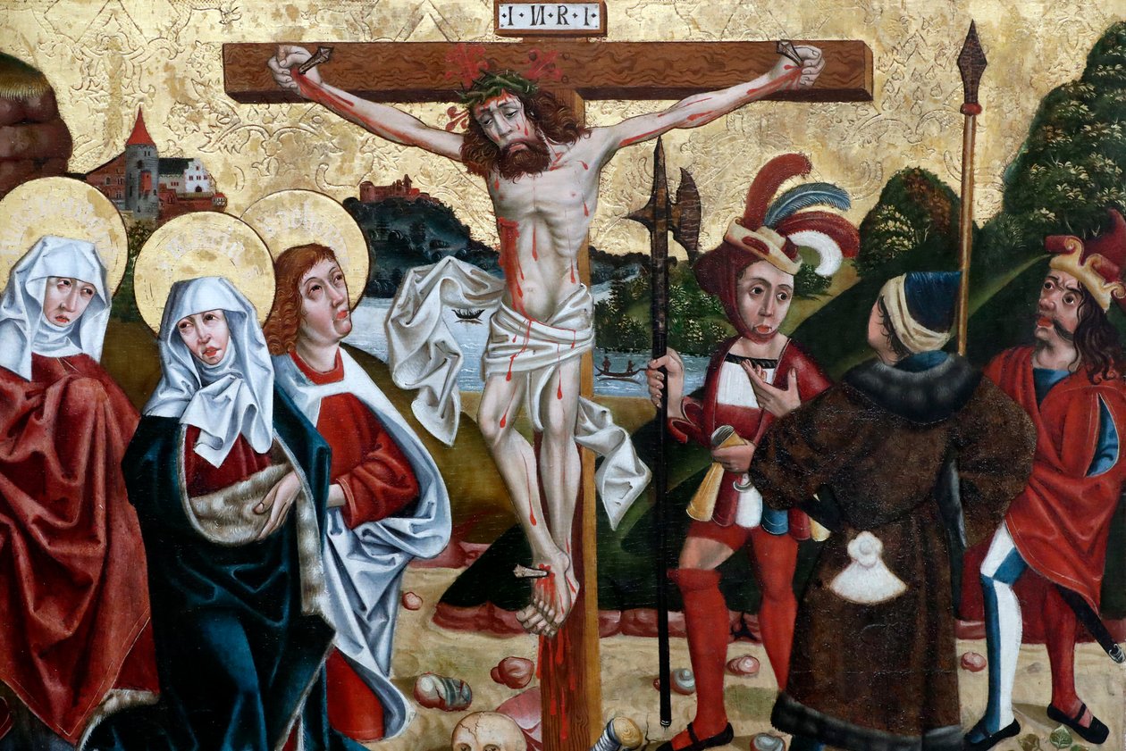 Musée Unterlinden, Christ dans sa Passion, La crucifixion, huile sur panneau de bois, 15e siècle, huile sur panneau de bois, Martin Schongauer, fin du 15e siècle, Colmar, France - Unbekannt Unbekannt
