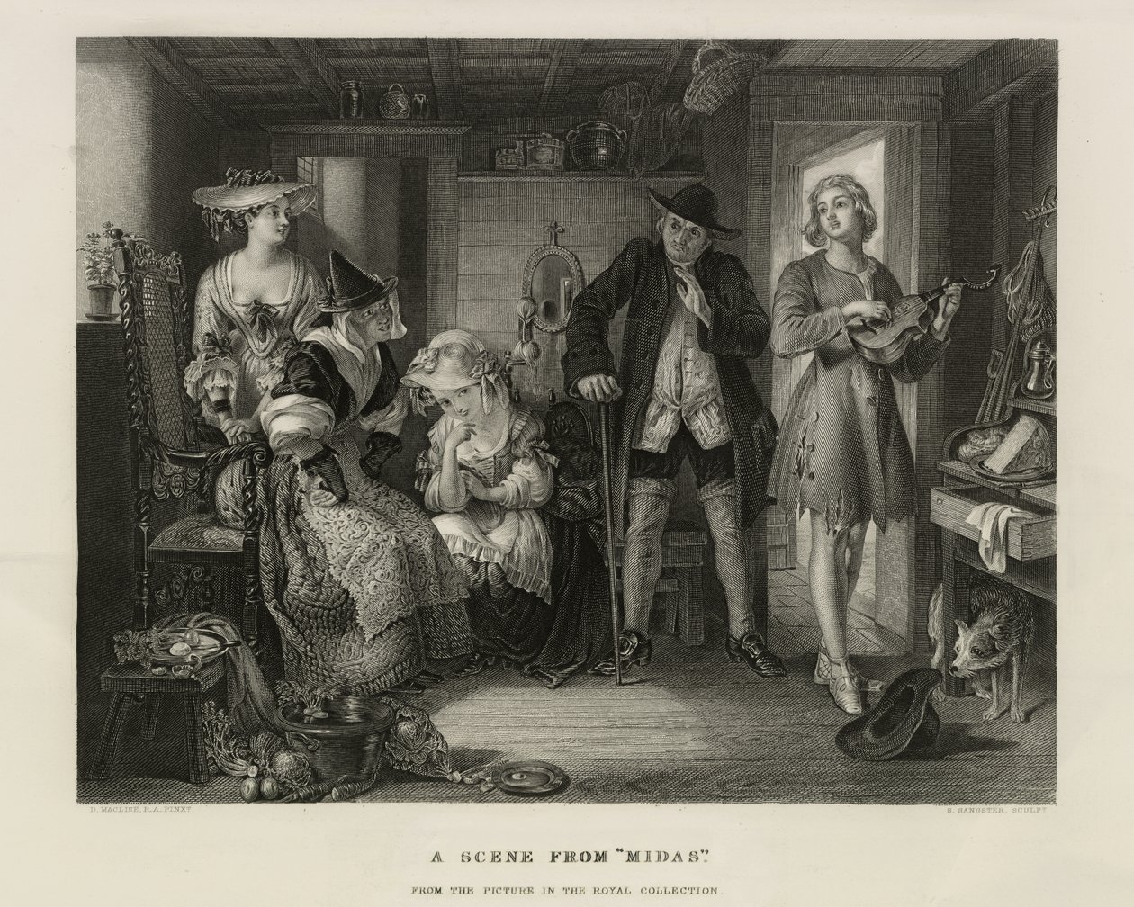 Une scène de Midas, Grande-Bretagne, vers 1850 - Unbekannter Künstler