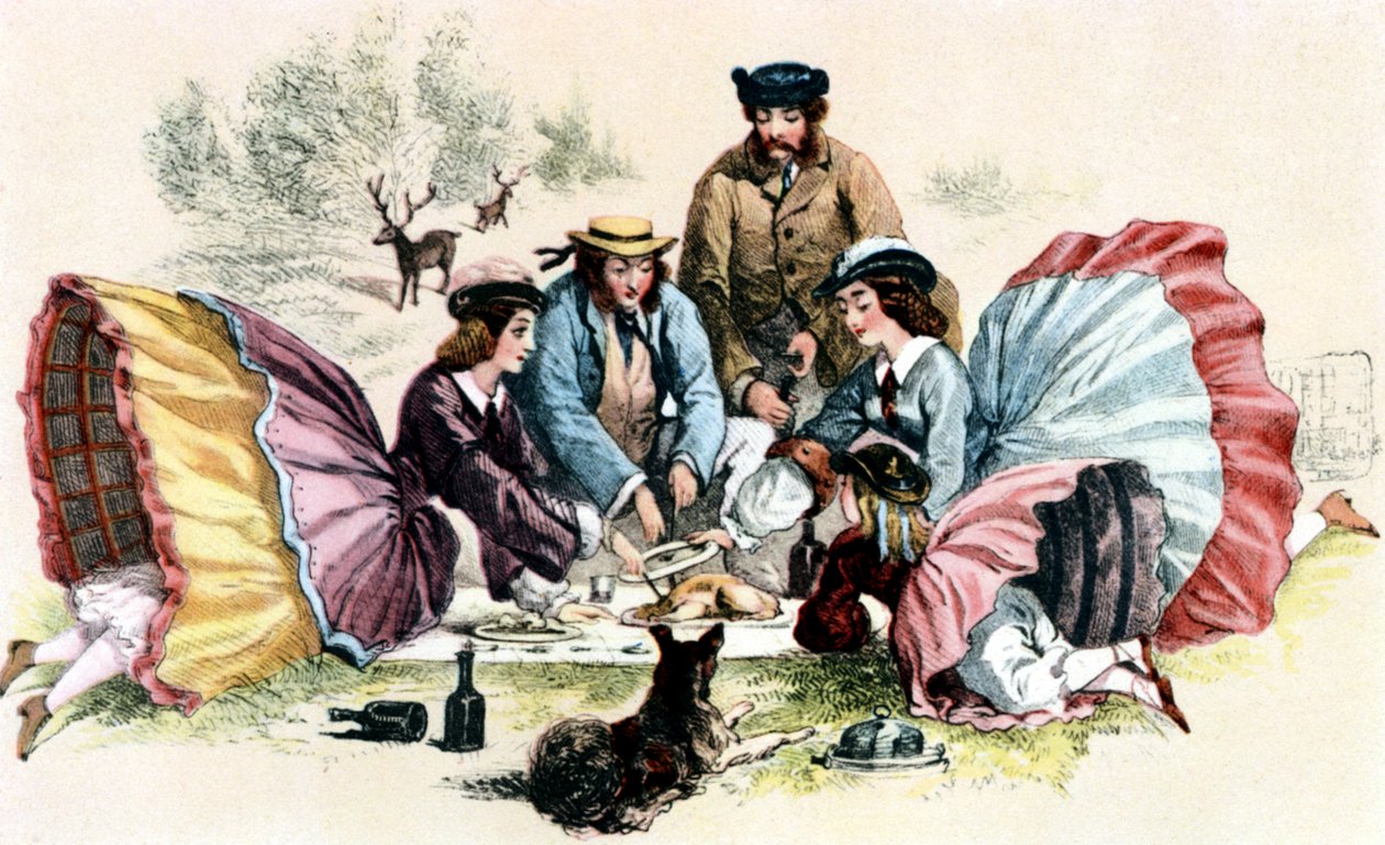 Un pique-nique victorien - Unbekannter Künstler