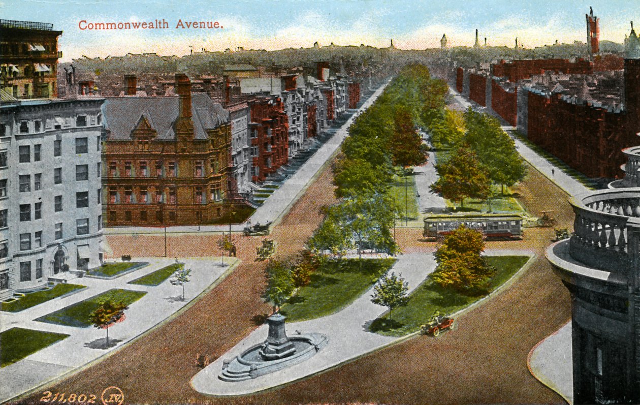 Boston : Commonwealth Avenue - Unbekannter Künstler
