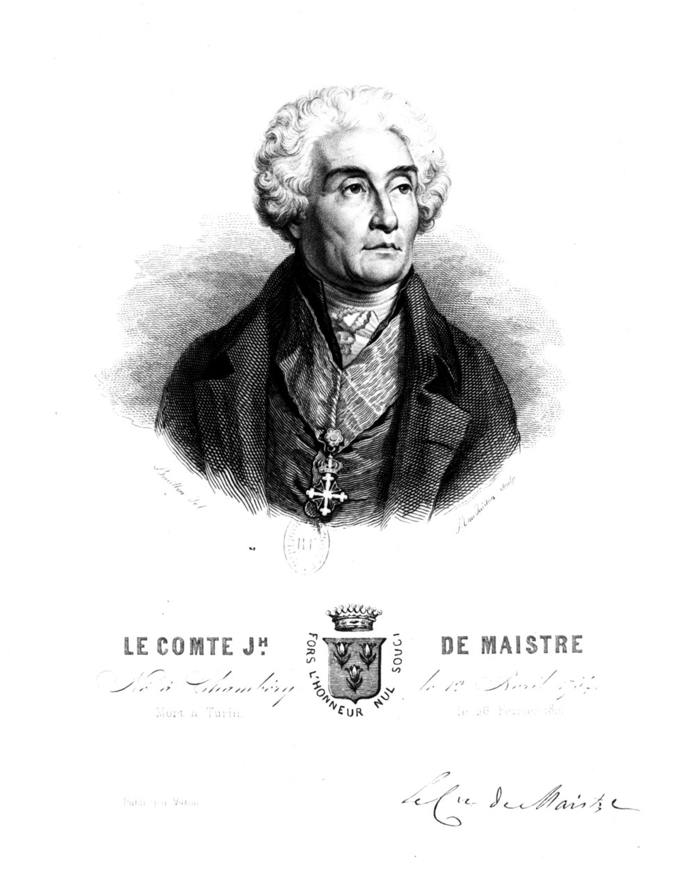 Comte Joseph de Maistre (1754 - 1821) - Unbekannt
