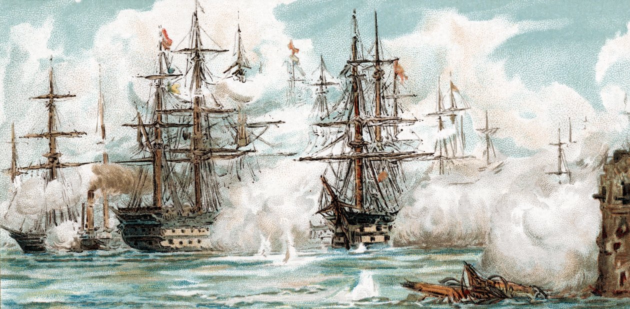 Guerre de Crimée - Bombardement de Sébastopol - Unbekannter Künstler