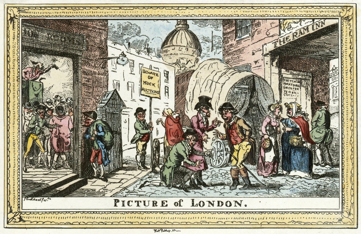 Cruikshank - Image de Londres - Unbekannter Künstler