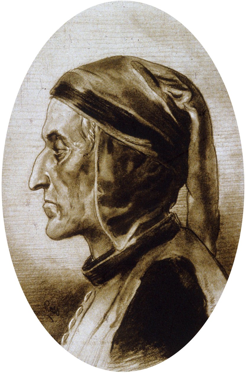 Dante Alighieri (dessin) - Unbekannter Künstler