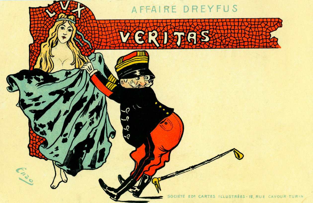 Affaire Dreyfus - caricature - Unbekannter Künstler