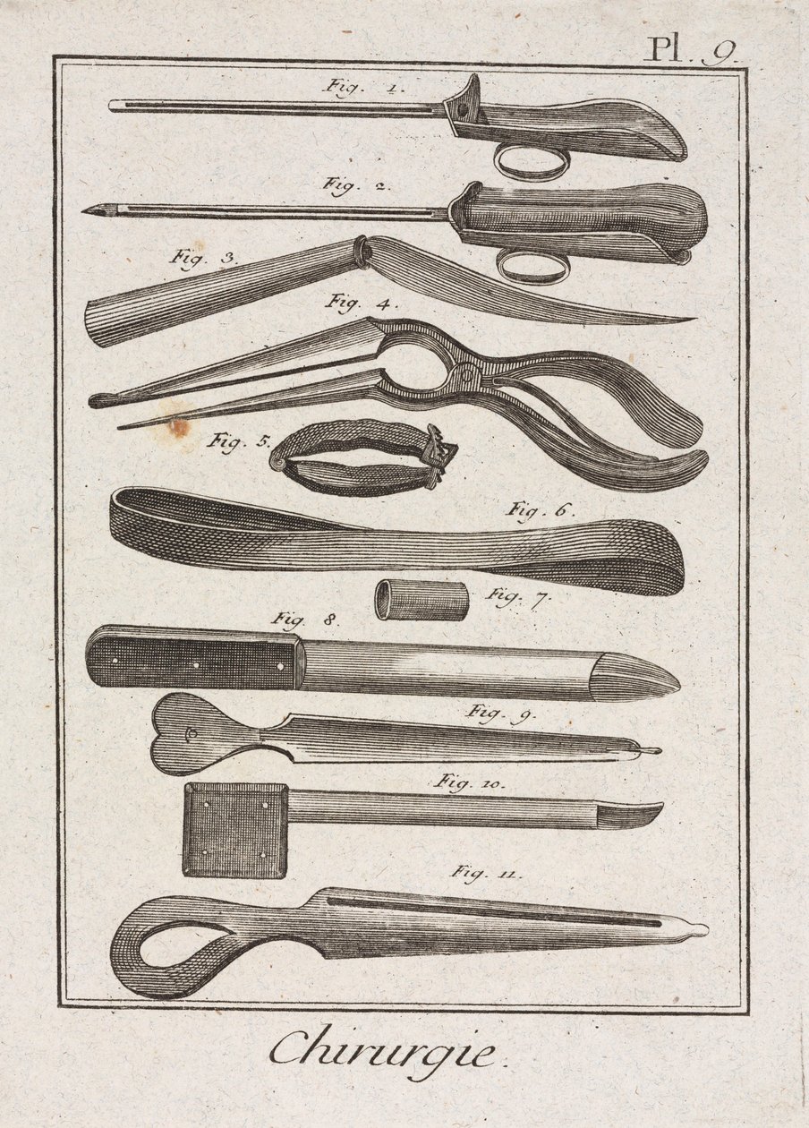 Équipement, instruments chirurgicaux de l