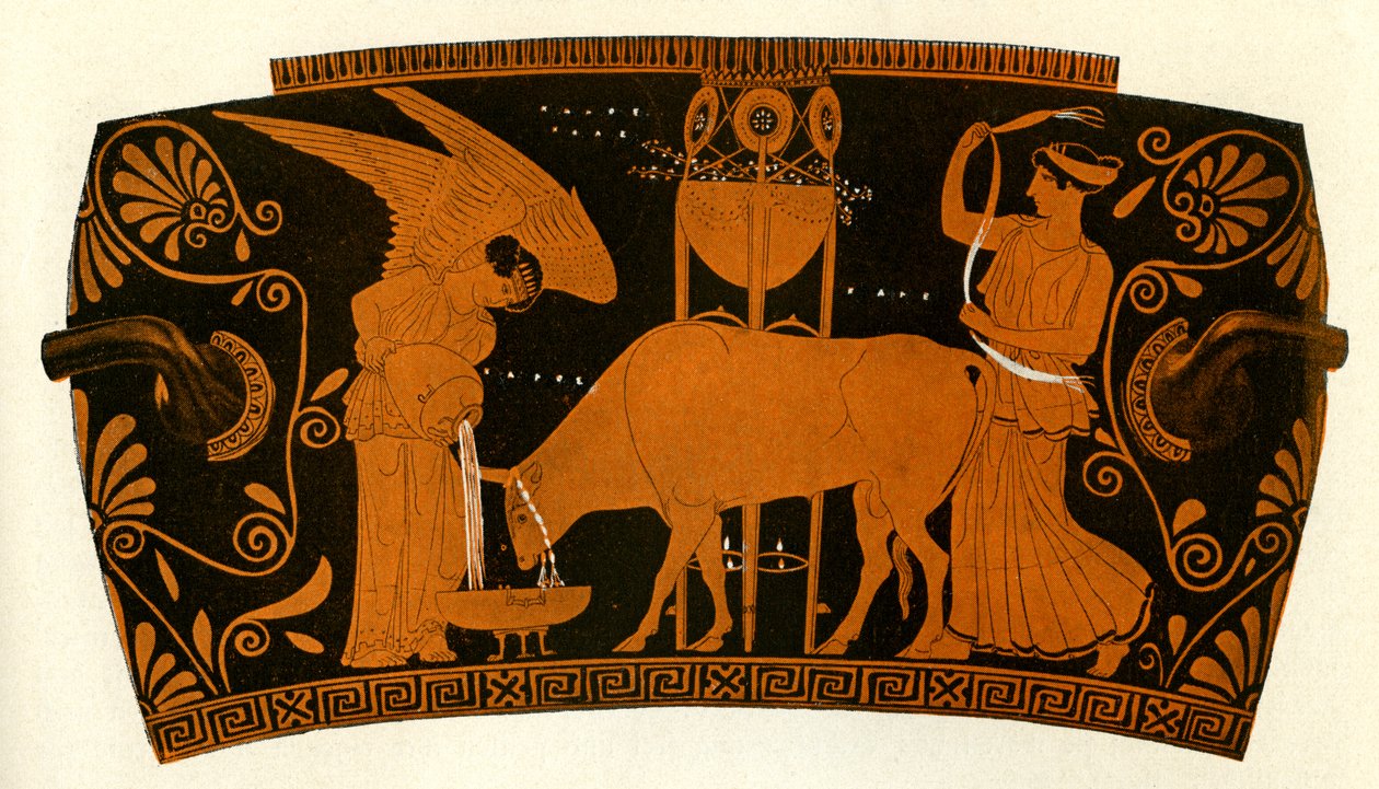 Vase grec à figures rouges - Unbekannter Künstler