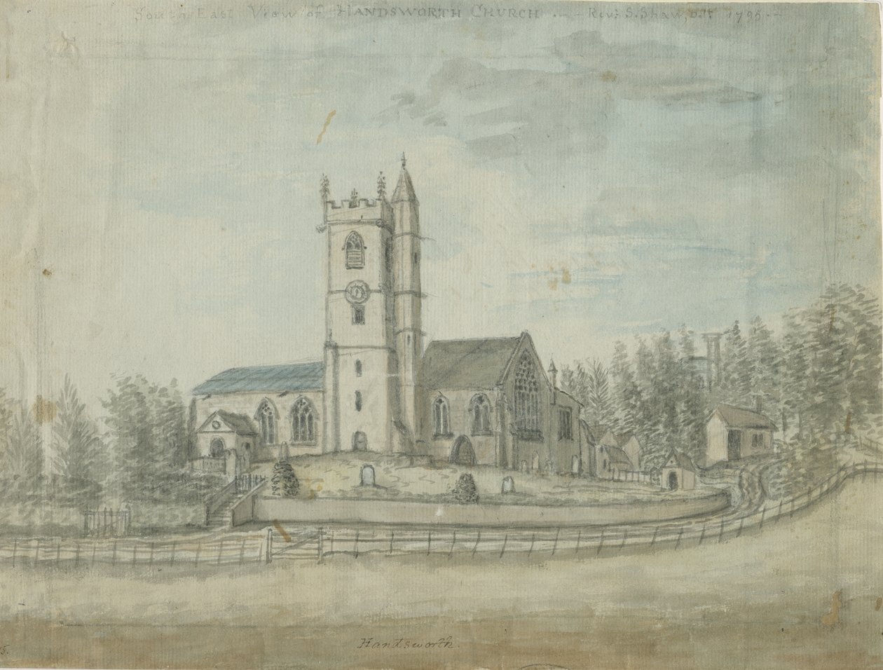 Église de Handsworth: aquarelle, 1769 - Unbekannt