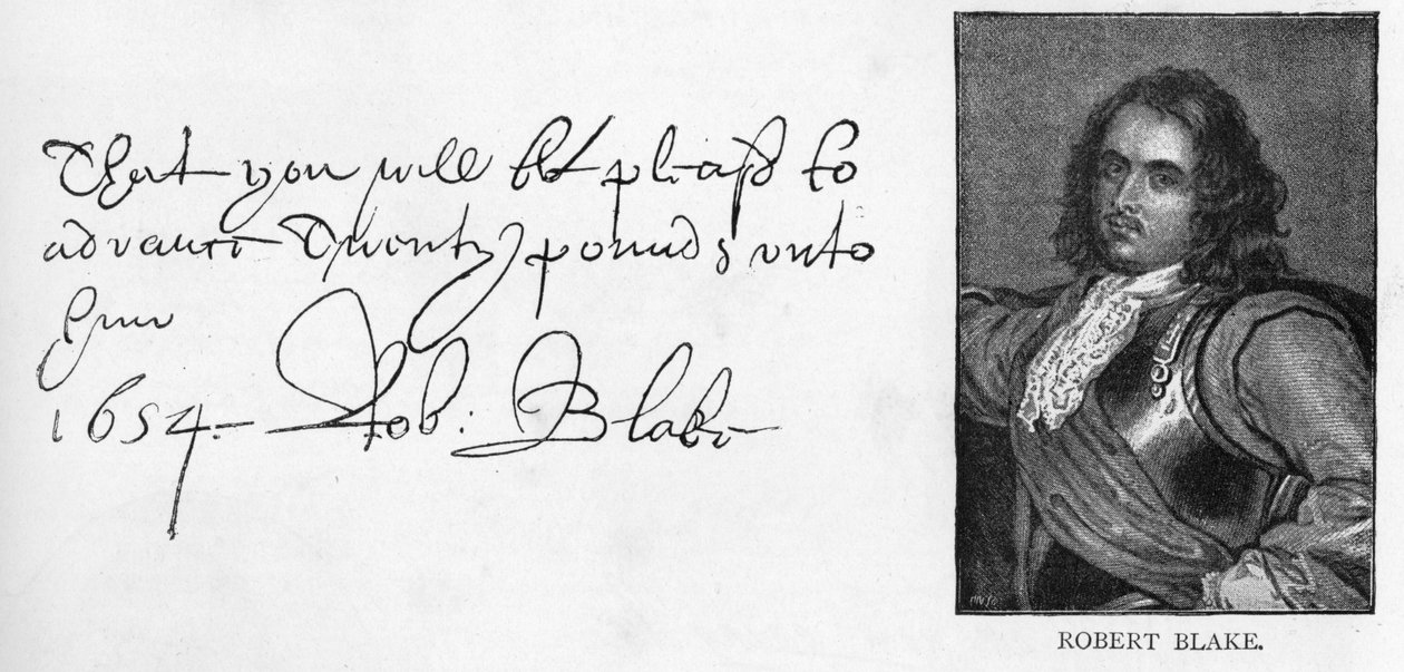 Écriture et signature de Robert Blake - Unbekannt