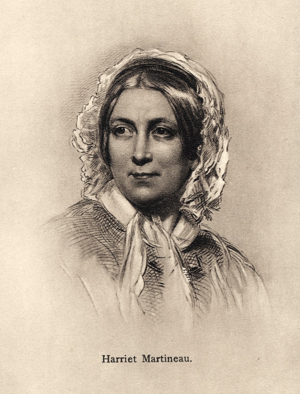 Harriet Martineau - portrait - Unbekannter Künstler