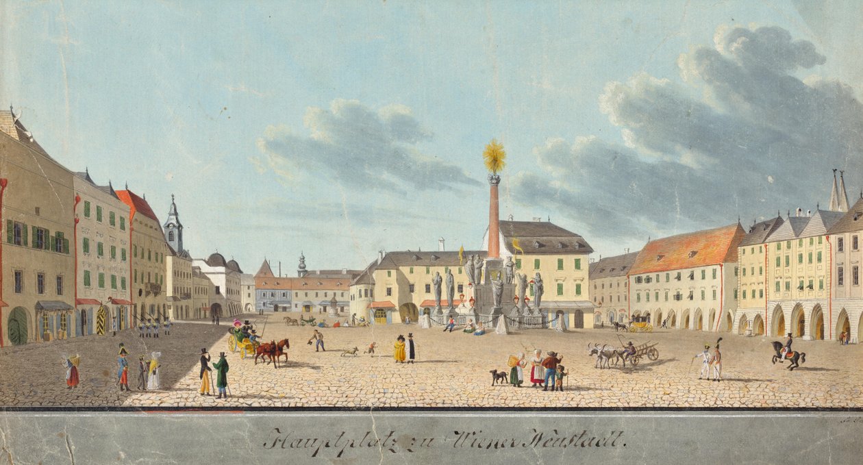 Place centrale de Wiener Neustadt - Unbekannter Künstler