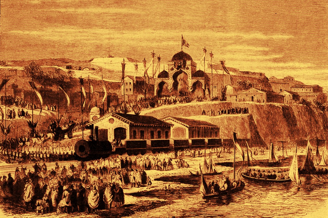 Inauguration du chemin de fer Alger-Blida - Unbekannter Künstler