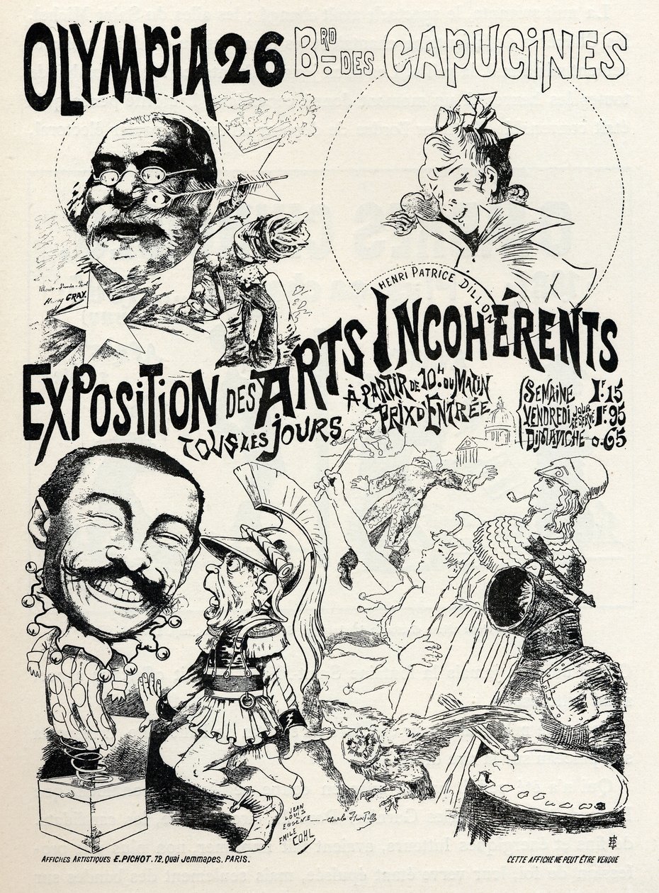 Exposition des Arts Incohérents à l