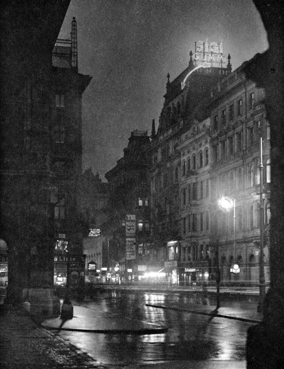 Kärntnerstraße la nuit, Vienne - Unbekannter Künstler