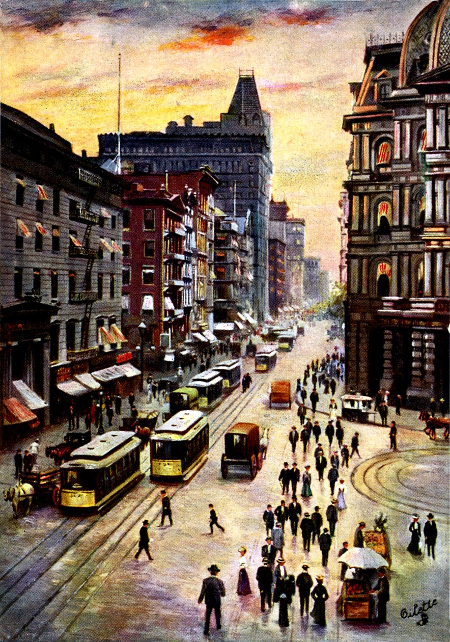 Lower Broadway, Manhattan - Unbekannter Künstler