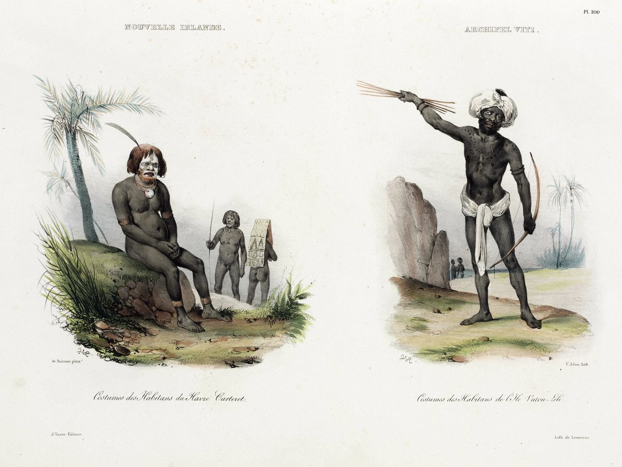 Hommes de Nouvelle-Irlande et des Fidji - Unbekannt