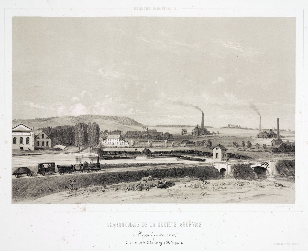 Exploitation minière, charbon Compagnie minière de D