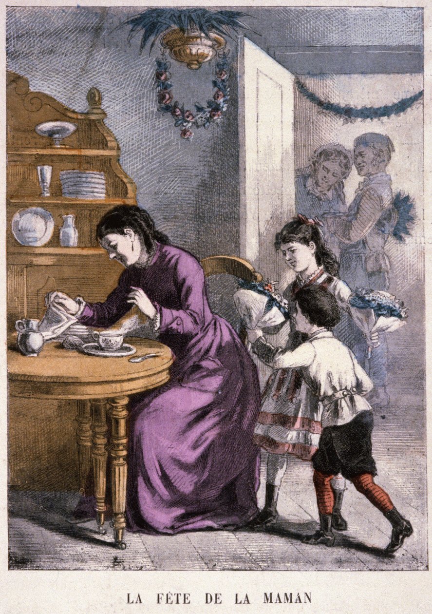 Fête des Mères, vers 1870-1880 - Unbekannter Künstler