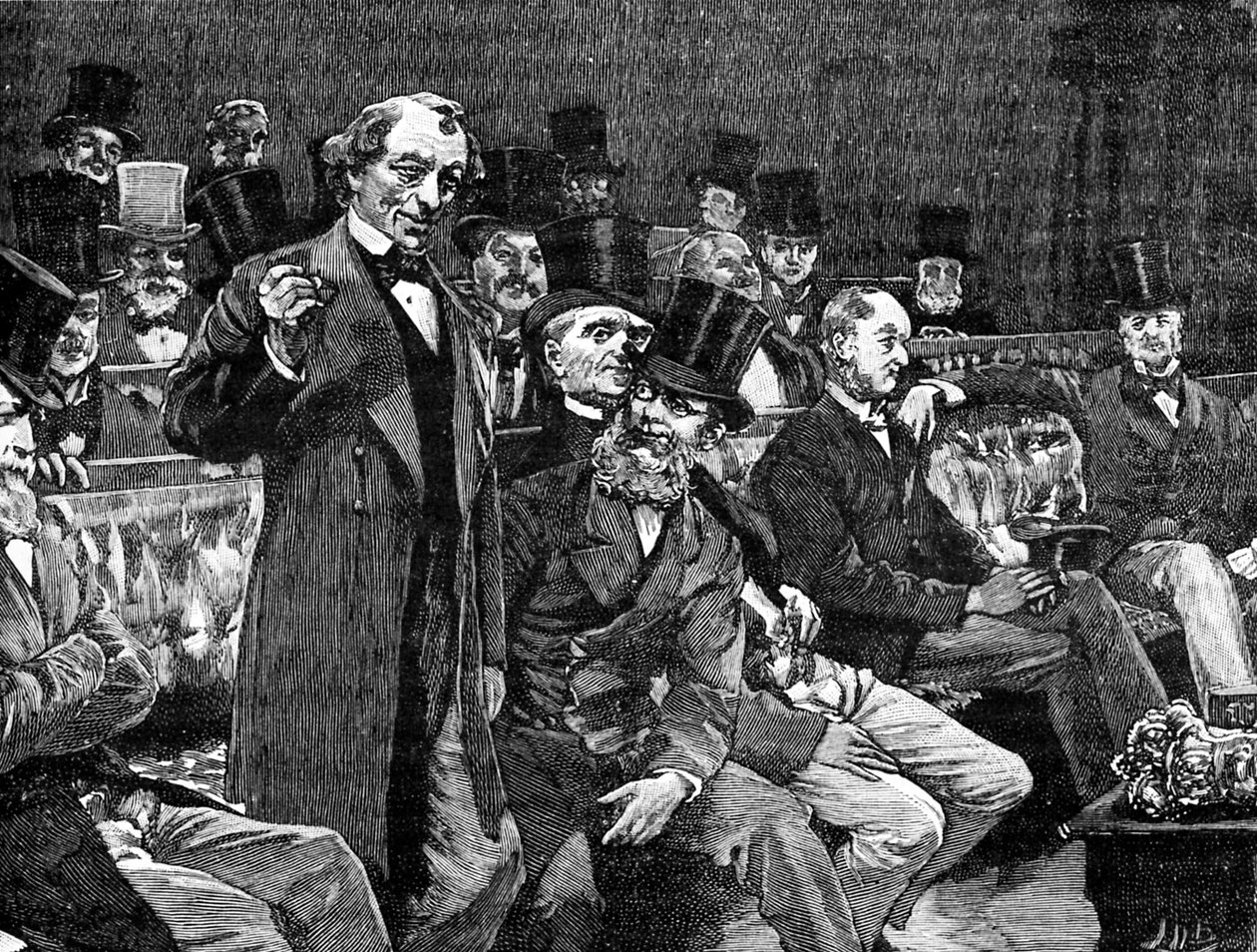 M. Disraeli à la Chambre des communes - Unbekannter Künstler