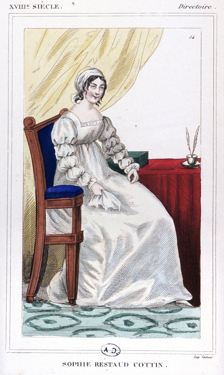 Mme Cottin, c.1810 (gravure) - Unbekannter Künstler