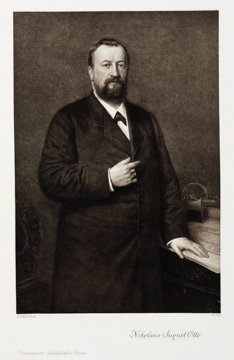 Nikolaus August Otto, ingénieur allemand, vers 1870 - Unbekannt