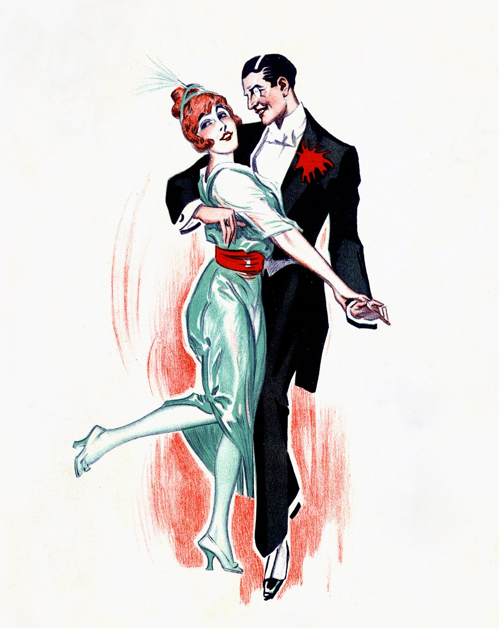 One-step - couple dansant - Unbekannter Künstler