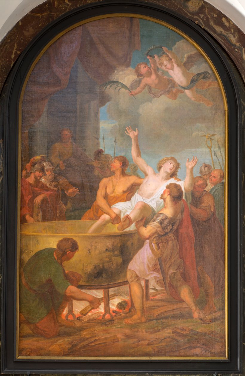 Église paroissiale (Parochiekerk Onze-Lieve-Vrouw). Intérieur. Peinture. - Unbekannter Künstler