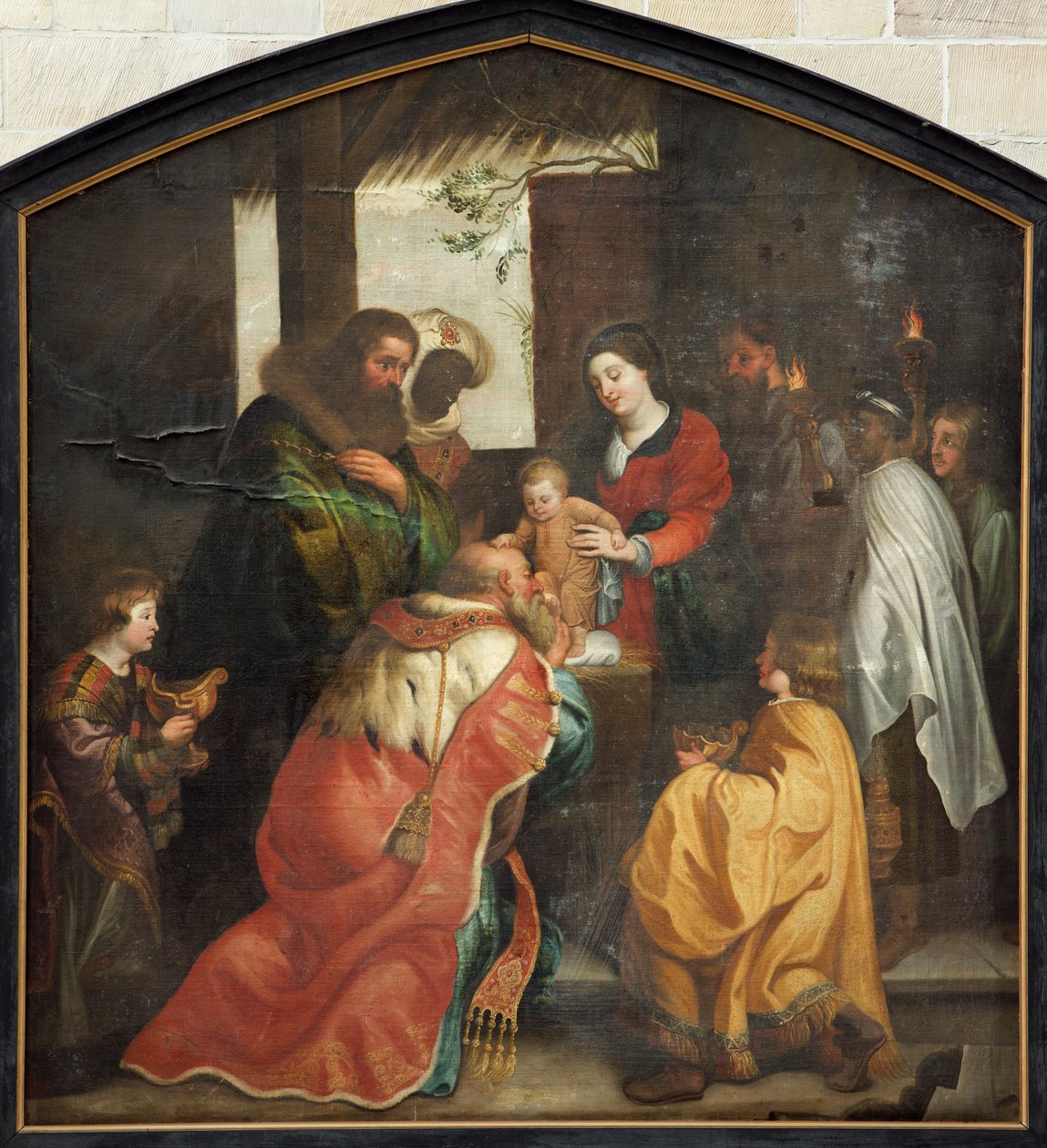 Église paroissiale (Parochiekerk Sint-Maarten). - Unbekannter Künstler