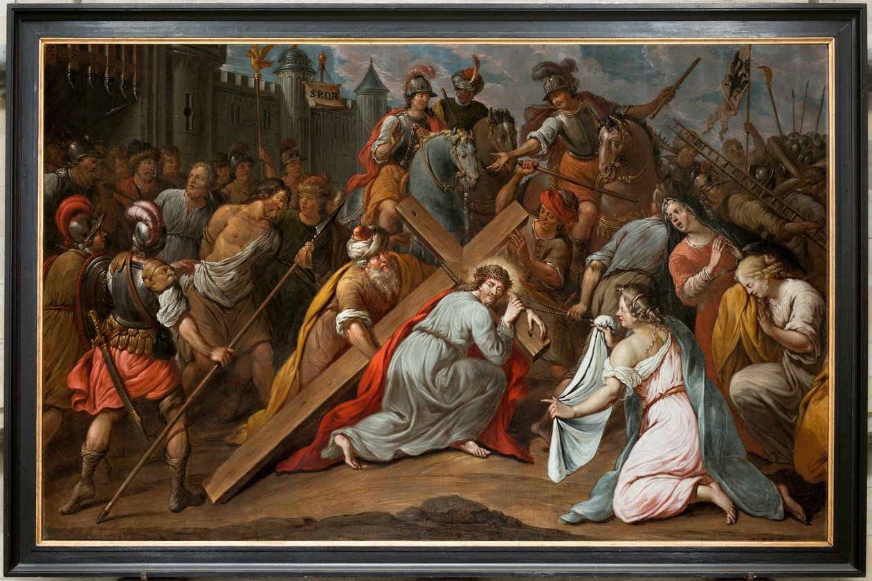 Église paroissiale (Parochiekerk Sint-Maarten). Peinture. - Unbekannter Künstler