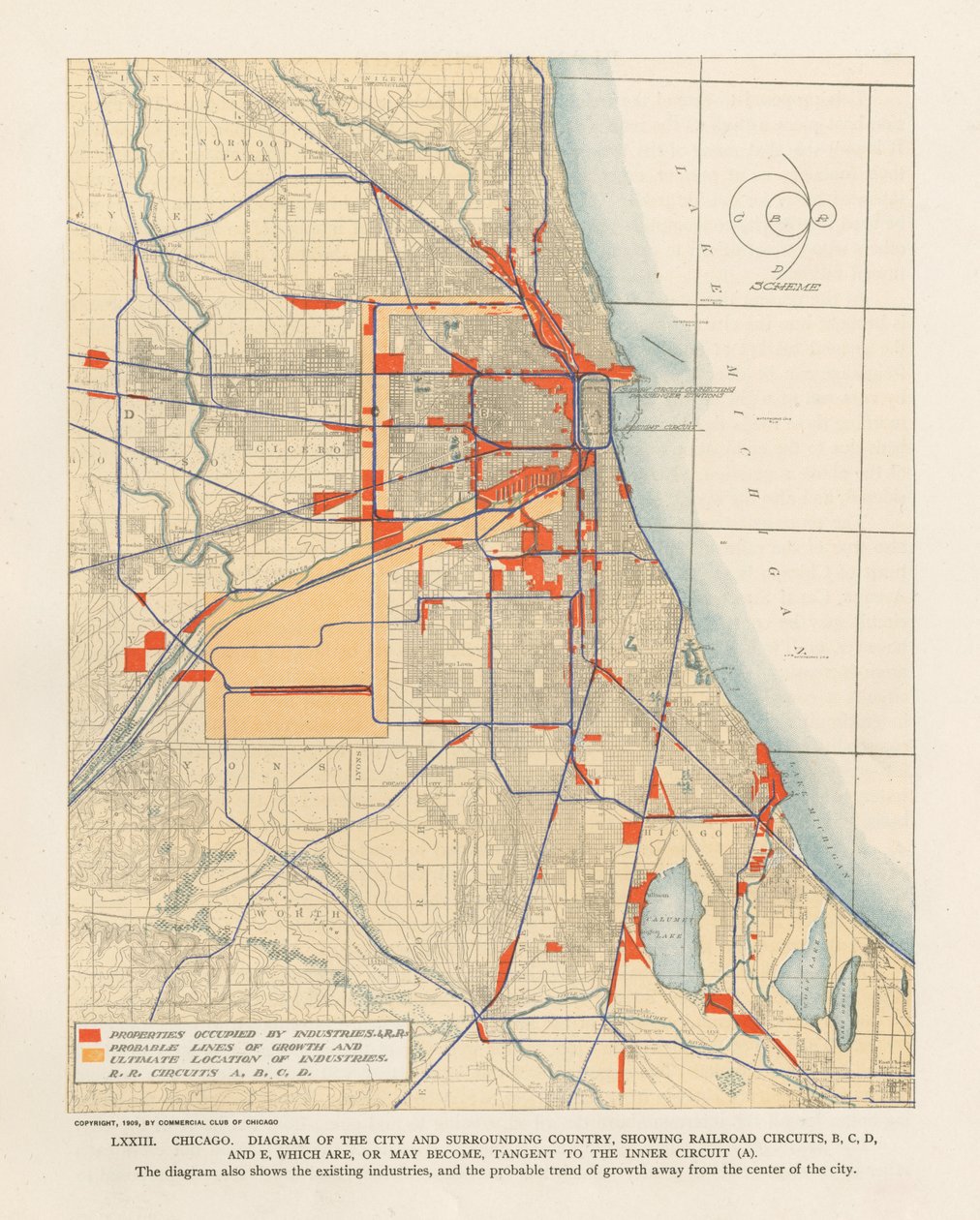 Plan de Chicago, planche LXXIII - Unbekannt