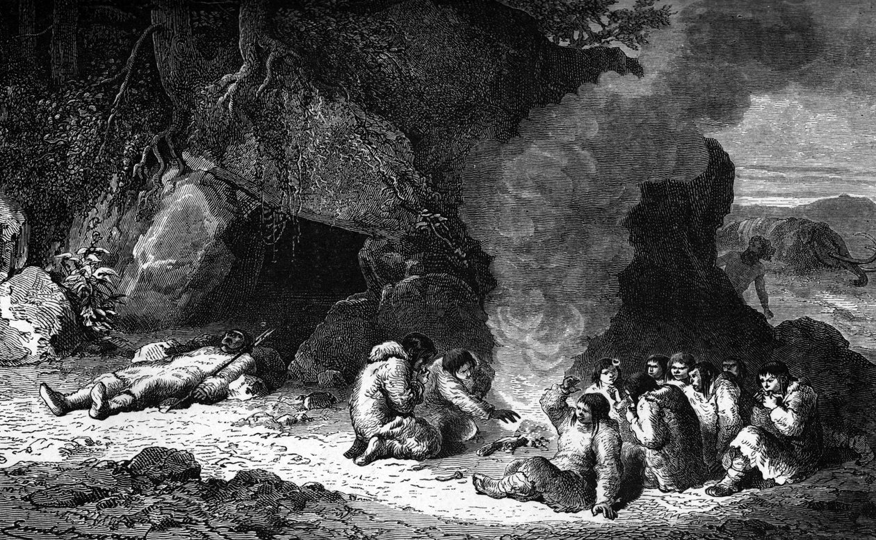Préhistoire : banquet funéraire - Unbekannter Künstler