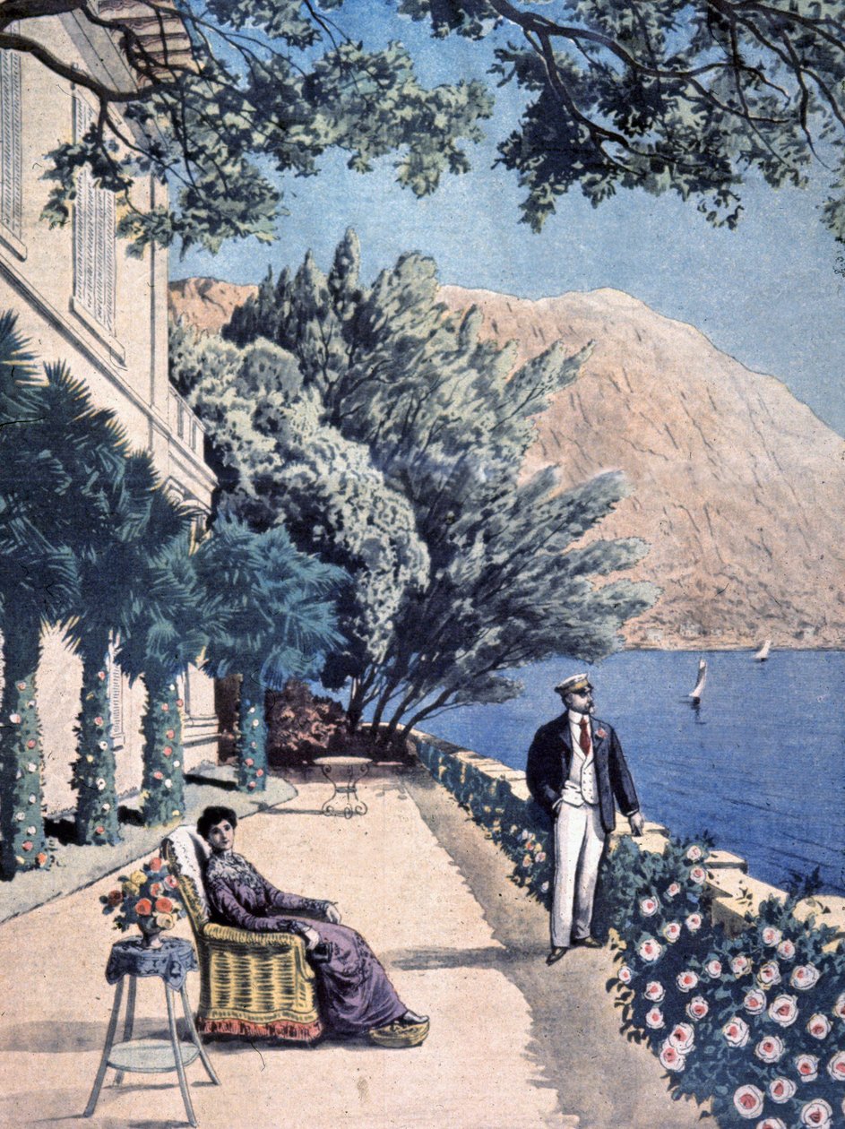 Vacances présidentielles, Poincaré à Eze les Pins - Unbekannter Künstler