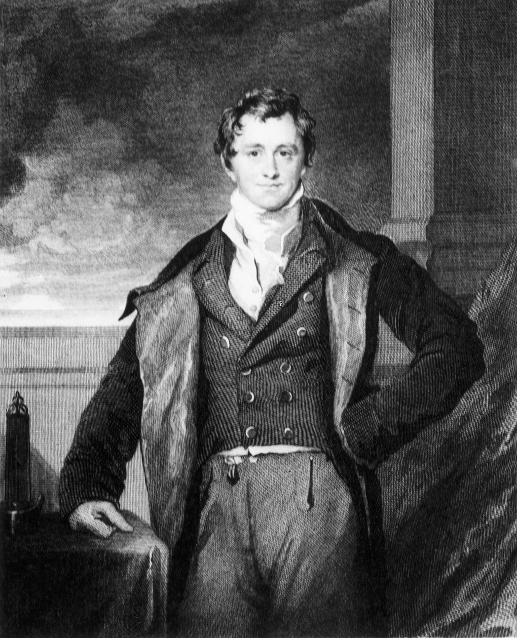 Sir Humphry Davy, chimiste anglais, vers 1820 - Unbekannt