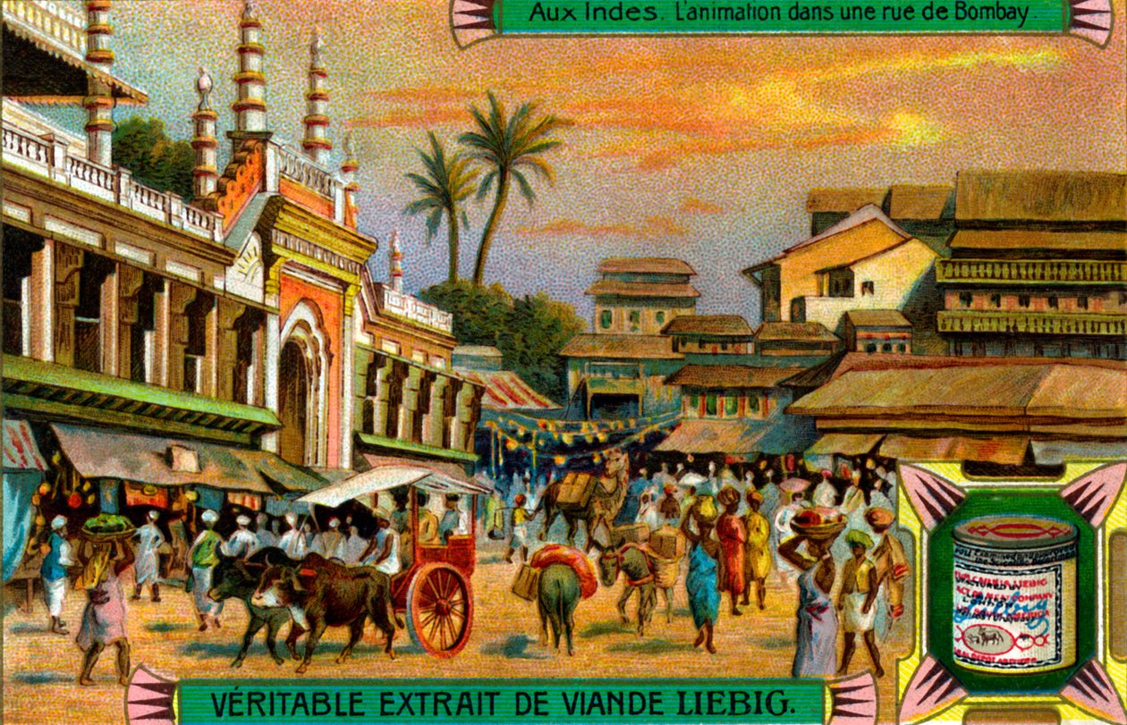 Vie de rue à Bombay, Inde - Unbekannter Künstler