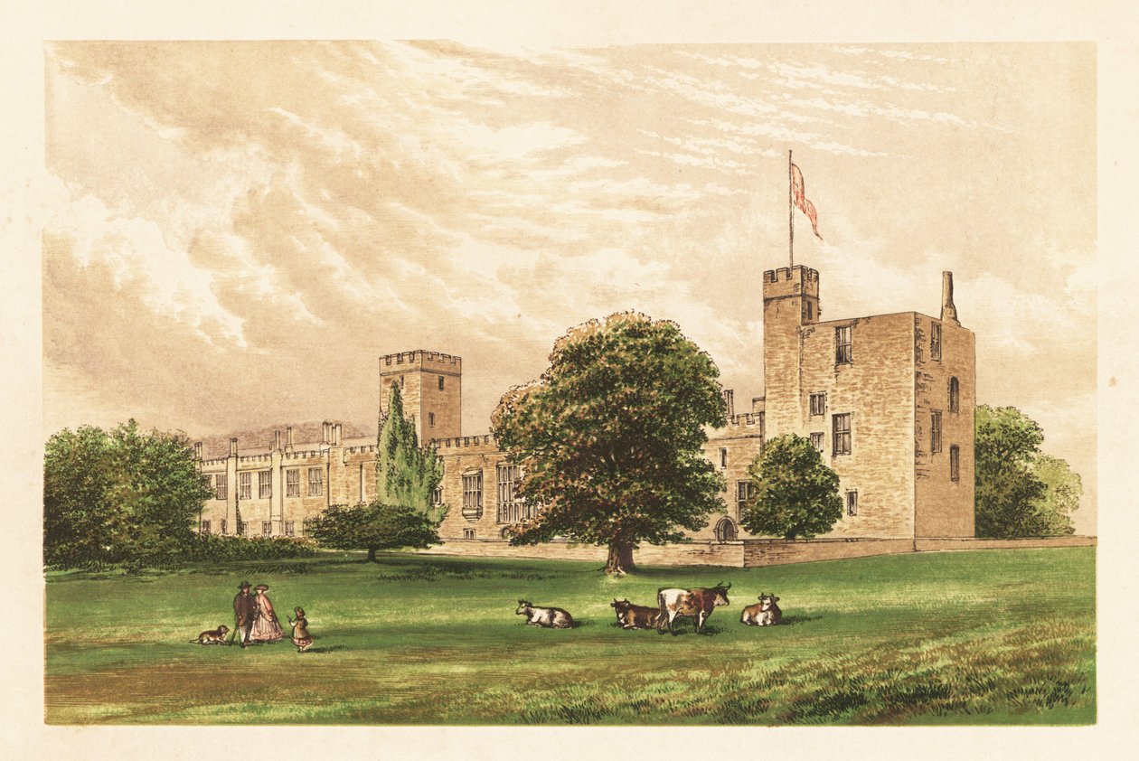 Château de Sudeley, 1880 (gravure) - Unbekannter Künstler